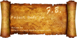 Feiszt Beáta névjegykártya
